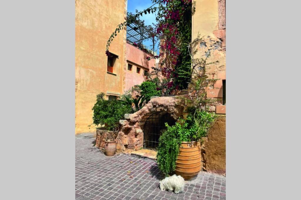 Casa Eva With Outdoor Heated Jacuzzi And Hamam Chrissi Akti Chania Exterior foto