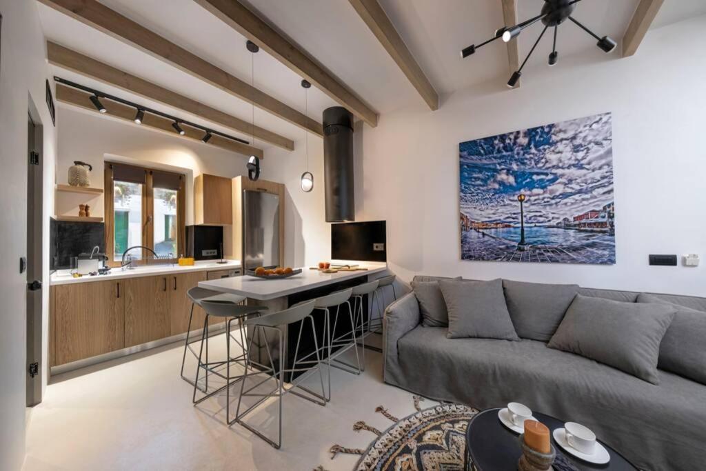 Casa Eva With Outdoor Heated Jacuzzi And Hamam Chrissi Akti Chania Exterior foto
