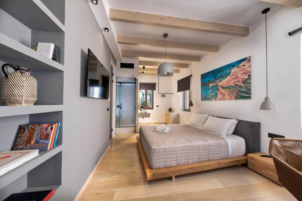 Casa Eva With Outdoor Heated Jacuzzi And Hamam Chrissi Akti Chania Exterior foto