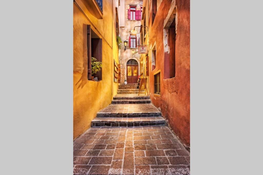 Casa Eva With Outdoor Heated Jacuzzi And Hamam Chrissi Akti Chania Exterior foto