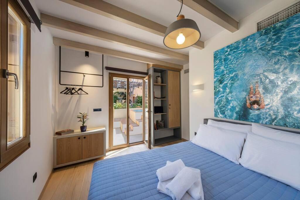 Casa Eva With Outdoor Heated Jacuzzi And Hamam Chrissi Akti Chania Exterior foto