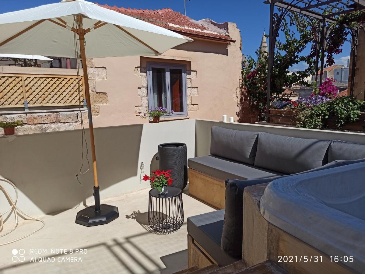 Casa Eva With Outdoor Heated Jacuzzi And Hamam Chrissi Akti Chania Exterior foto